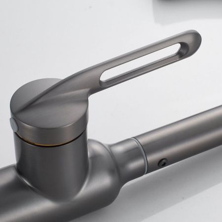 Смеситель для кухни Raffine F103T на мойку оружейная сталь