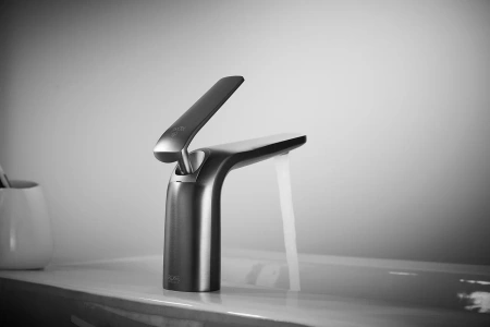 Смеситель Rose R3901T на раковину серый