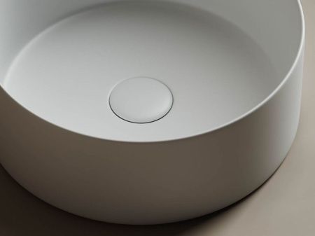 Раковина из сантехнического фарфора Ceramica Nova ELEMENT CN6032MW 40х40 накладная цвет белый без отверстий под смеситель