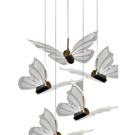 Люстра подвесная Natali Kovaltseva Butterflies (Буттерфлиес) LED LAMPS 81364 GOLD