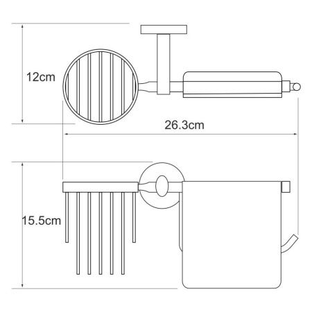Бумагодержатель WasserKRAFT 6259