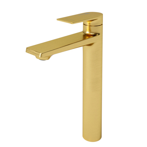 Смеситель WasserKRAFT Aisch 5500 5503H на раковину золото - фото 3