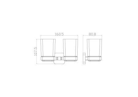 Стакан для зубных щеток Wonzon & Woghand Still WW-6628