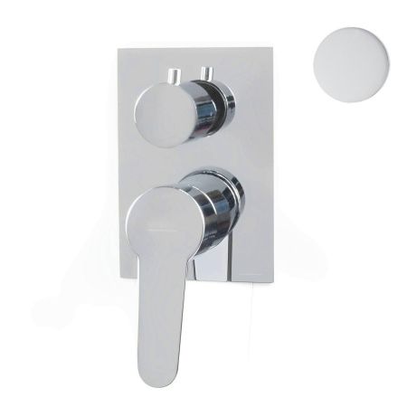 Смеситель для ванны и душа Webert Sax Evolution SE880601740 встраиваемый в стену белый