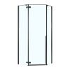 Душевой уголок Loranto NEO CS-22107B 90х90 стекло прозрачное профиль черный без поддона