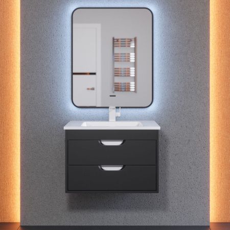 Тумба под раковину Uperwood Modul 2930205151 60х40 подвесная цвет черный