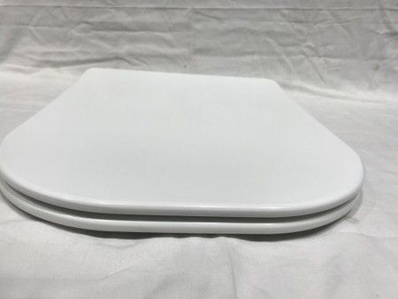 Унитаз приставной CeramaLux 215D белый с сиденьем микролифт каскадный смыв