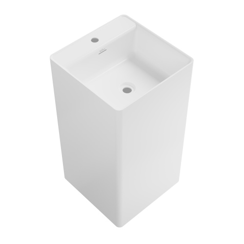 Раковина акриловая Wellsee Pure BY Wellsee 230714000 45х45 напольная цвет белый глянцевый 1 отверстие под смеситель - фото 2 Раковина акриловая Wellsee Pure BY Wellsee 230714000 45х45 напольная цвет белый глянцевый 1 отверстие под смеситель - фото 2