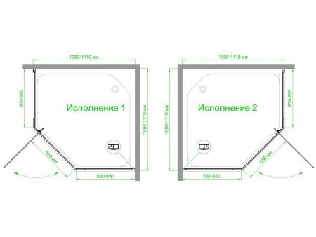 Душевой уголок Royal Bath TR RB110TR-T 110х110 стекло прозрачное профиль белый без поддона