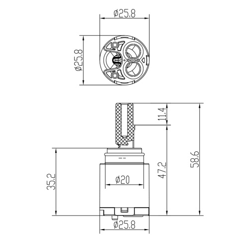 Картридж для смесителя LeMark LM8592P-BL - фото 3