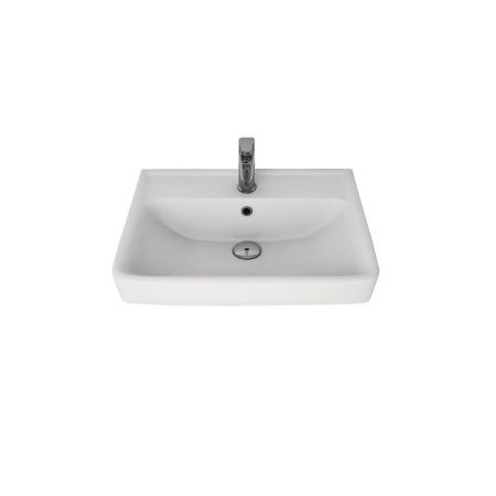 Раковина керамическая Dreja Q 195476 60х50 подвесная цвет белый 1 отверстие под смеситель