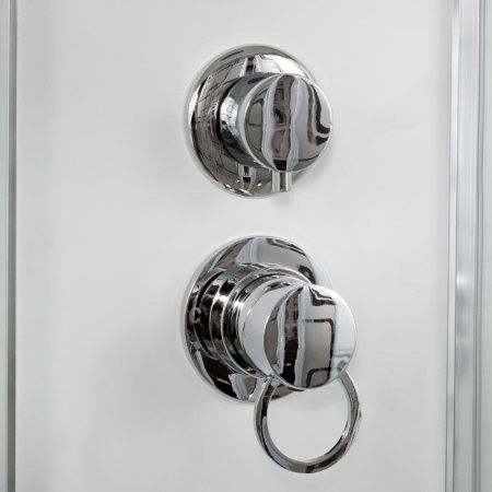 Душевая кабина AvaCan EM1590GM+EL 90х90 четверть круга с крышей ориентация универсальная