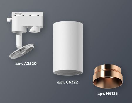 Трековый однофазный светильник Ambrella Light Track System (Трацк Сыстем) XT6322065