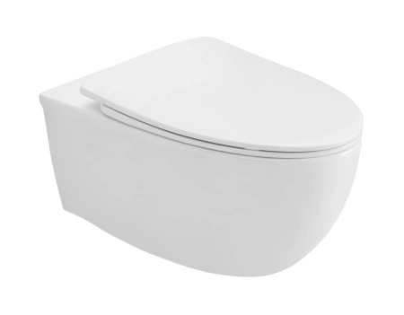 Чаша унитаза подвесная Arrow AHB2162H цвет белый без сиденья безободковая каскадный смыв