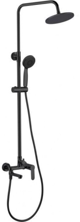 Душевая стойка Aquanet Passion AF300-72-R-B настенная цвет черный