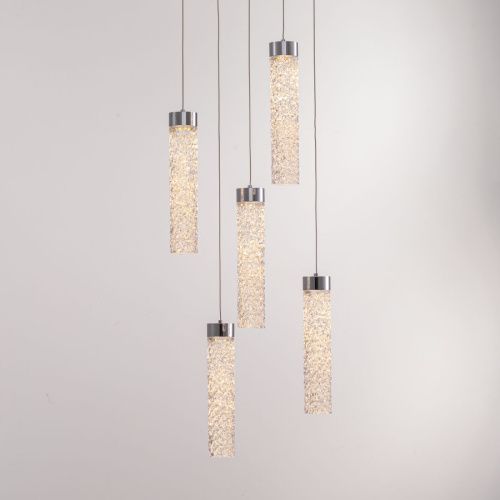 Светильник подвесной Delight Collection MD24030028-5A chrome/clear - фото 2