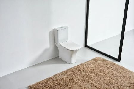 Унитаз напольный с бачком Orange C02-000W белый с сиденьем микролифт душевой смыв