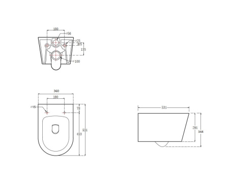 Сет унитаз + инсталляция Aquatek SET AQUATEK ОБЕРОН T