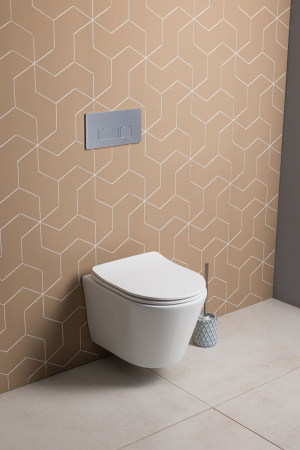 Унитаз подвесной Logan 00342543 белый с сиденьем микролифт безободковый смыв торнадо