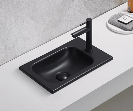 Раковина Gid Integrado 41 см Bm3340 (72203) встраиваемая цвет черный матовый