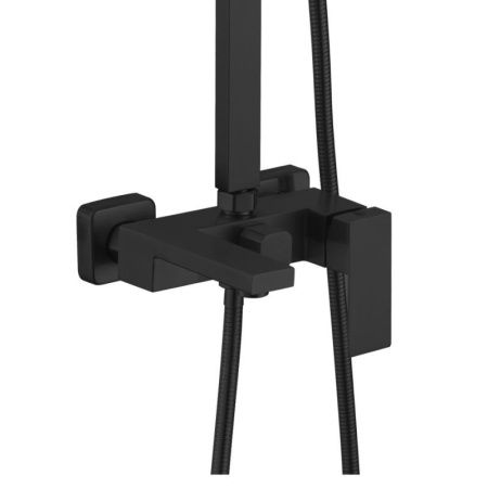 Душевая стойка Haiba HB24803-7 настенная цвет черный