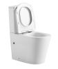 Унитаз-компакт напольный с бачком Iberica Blanca Burgos maxi IB.BRM.124.1B1 белый с сиденьем микролифт безободковый смыв торнадо