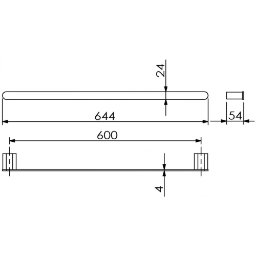 Полотенцедержатель Langberger Lugano 24001B - фото 3 Полотенцедержатель Langberger Lugano 24001B - фото 3