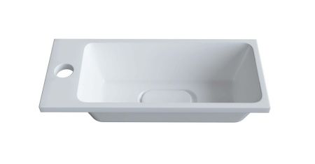 Раковина из искусственного камня Uperwood Modul 2911020337 50х20 полувстраиваемая цвет белый