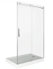 Душевая перегородка Good Door Galaxy ГЛ00003 110х195 стекло прозрачное профиль хром