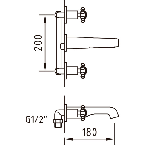 Смеситель Clever With2 Antigona 98429 встраиваемый хром - фото 2