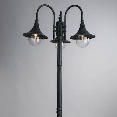 Садово-парковый светильник Arte Lamp Malaga (Малага) A1086PA-3BG