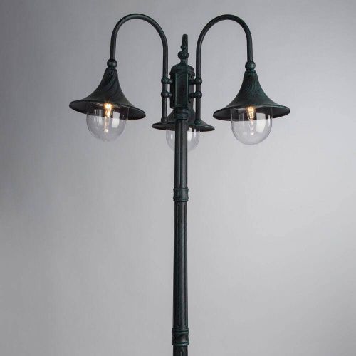 Садово-парковый светильник Arte Lamp Malaga (Малага) A1086PA-3BG - фото 3