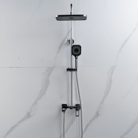 Душевая стойка Raffine F3696 настенная цвет хром