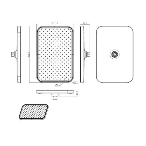 Верхний душ Raglo R451 R451.51.06 черный - фото 3