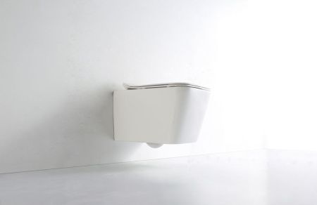 Унитаз подвесной Iberica Blanca Toledo IB.TLD.231.1B1 белый с сиденьем микролифт безободковый каскадный смыв