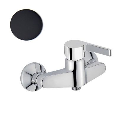 Смеситель для ванны и душа Webert DoReMi DR870102560 настенный черный