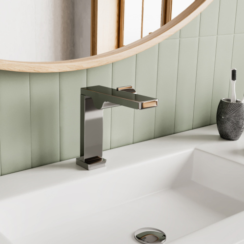 Смеситель WasserKRAFT Alme 1500 1510 на раковину хром - фото 2