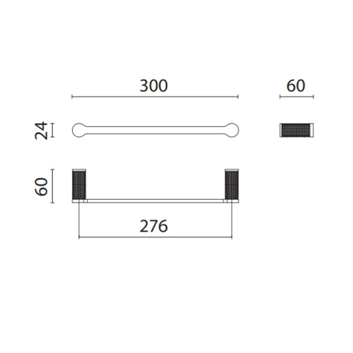 Полотенцедержатель Oasis Defile 0AGD006CR - фото 2