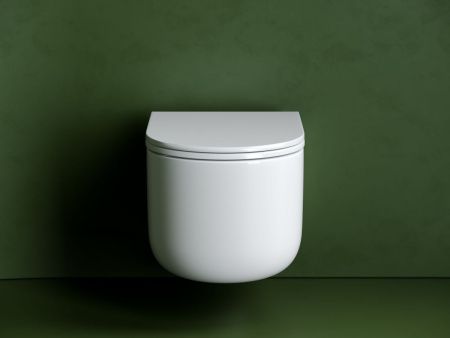 Унитаз подвесной Ceramica Nova ULMA CN4006T белый с сиденьем микролифт безободковый смыв торнадо