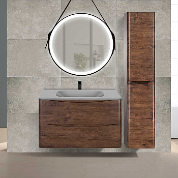 Тумба под раковину Vincea Paola VMC-2P800RW 79х47х50 подвесная цвет коричневый