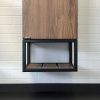 Шкаф-пенал Comforty Порто 00-00009982CF 40х170 подвесной цвет коричневый