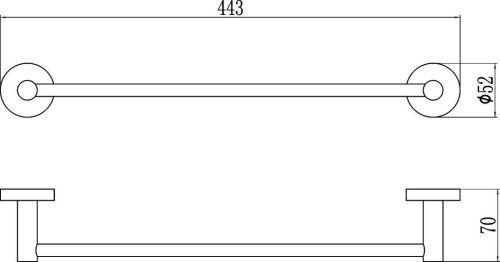 Полотенцедержатель Savol S-408724 - фото 3