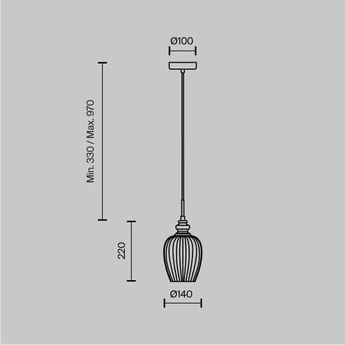 Светильник подвесной Maytoni Blues Pendant MOD044-PL-01-N - фото 5