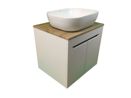 Тумба с раковиной Sintesi STL.W7024_SIN-LVB-APP-403 60х60 подвесная цвет коричневый