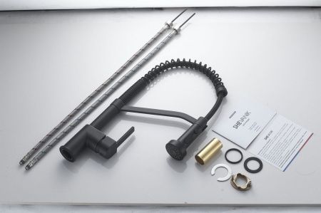 Смеситель для кухни Shevanik S963H на мойку черный