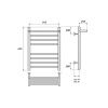 Полотенцесушитель электрический Point Аврора Премиум PN10156SPE 55х60 хром