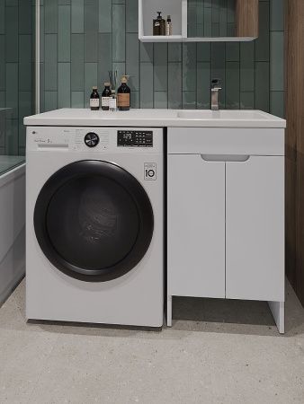 Тумба с раковиной Orange Sistema STD-110TUW+RAR 110х50 напольная цвет белый