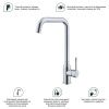 Смеситель для кухни Splenka S206 S206.40 на мойку хром
