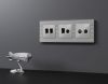 Комплект механизма компьютерной двойной розетки RJ-45 Ambrella Volt MA MA412110