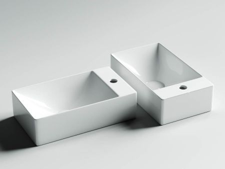 Раковина из сантехнического фарфора Ceramica Nova ELEMENT CN5007 40х20 подвесная цвет белый 1 отверстие под смеситель
